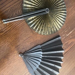 Two Antique fans